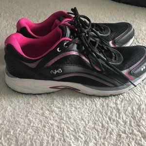 Black Pink and Grey Ryka Tennis Shoes